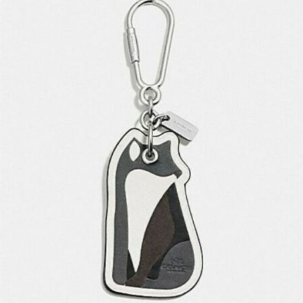 Coach Grey Fox Keychain